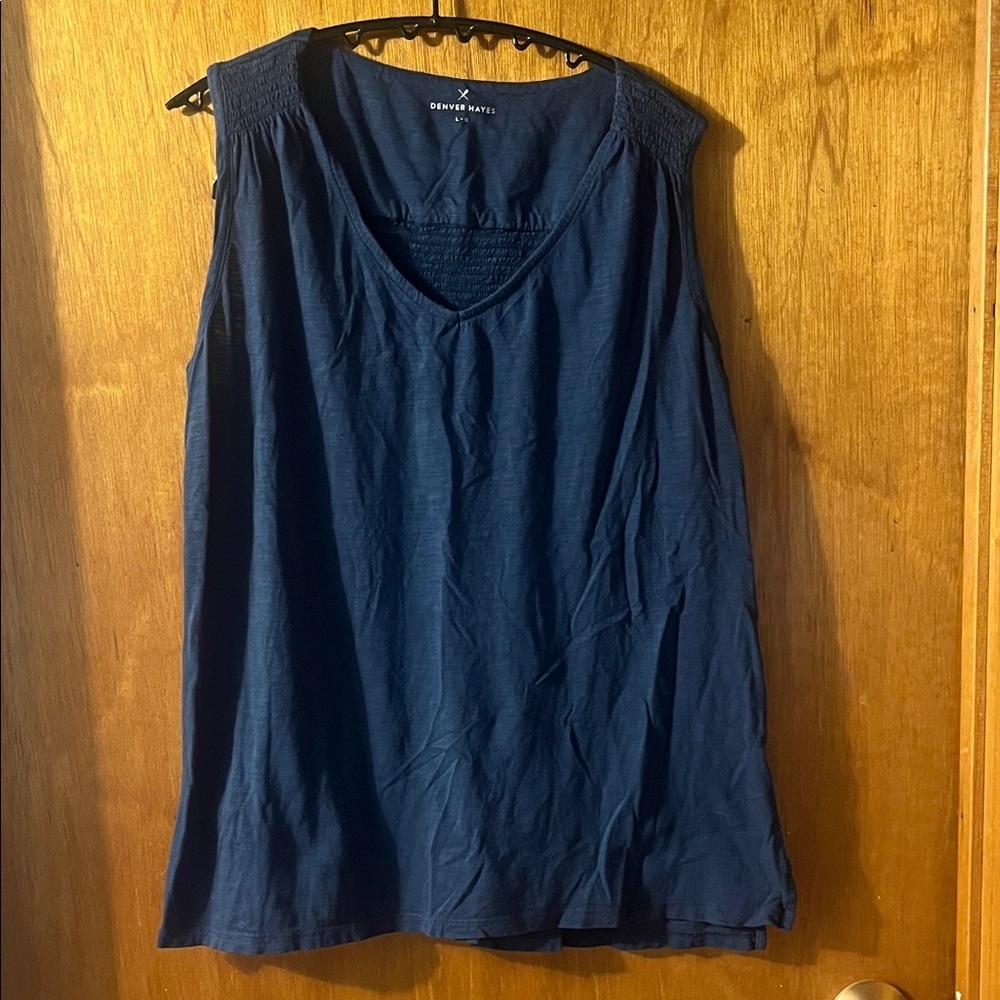 Denver Hayes Deep Blue Tank Top Large